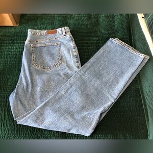 Lands' End Women's Straight Leg Jeans - Light Blue